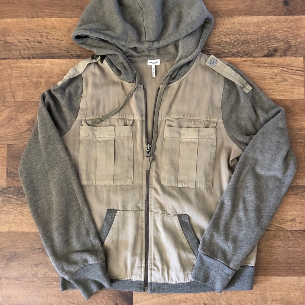 Military green jacket